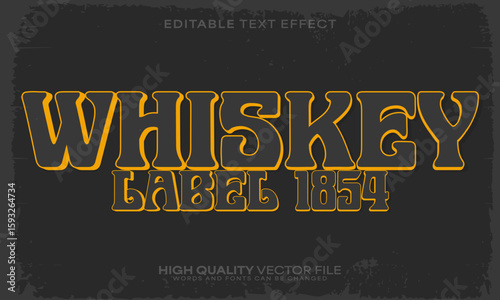 Retro classic text effect, editable text effect and vintage 3d font style bold shadow oldschool poster design