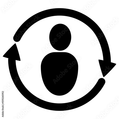 Existing customer icon. Returning customer icon vector. 