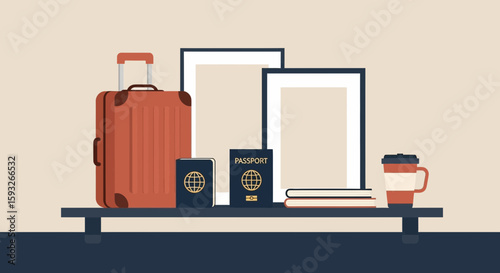 Preparing For An Imminent Holiday Travel With Documents And Accessories