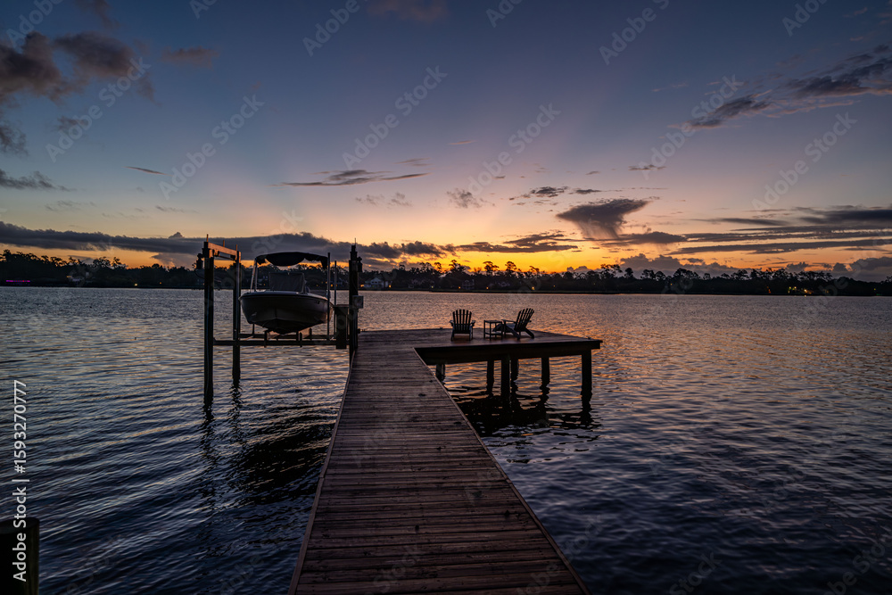 Fototapeta premium Ortega River, Jacksonville, Florida