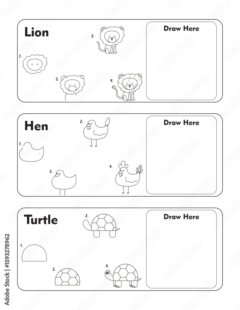 Naklejka premium How to draw everything