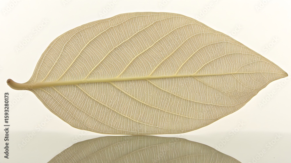Obraz premium Skeletal Leaf Structure Detailed Macro Photography