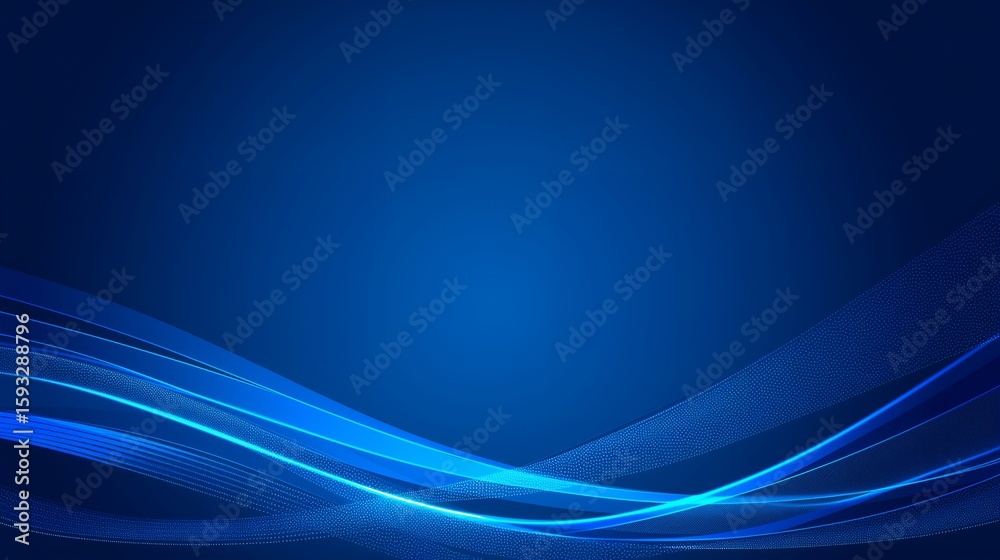 Naklejka premium Elegant Blue Light Strips with Dotted Texture on Gradient 