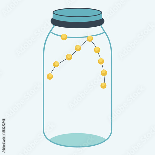 Fireflies in a jar