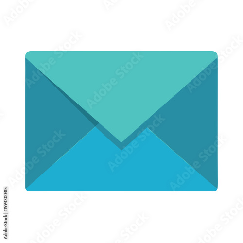 Flat design teal envelope icon Free Download Flat design teal envelope icon - GFXLoad
