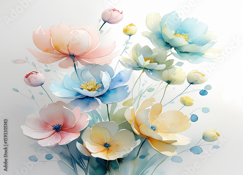  Elegant Pastel Floral   Wallpaper Design