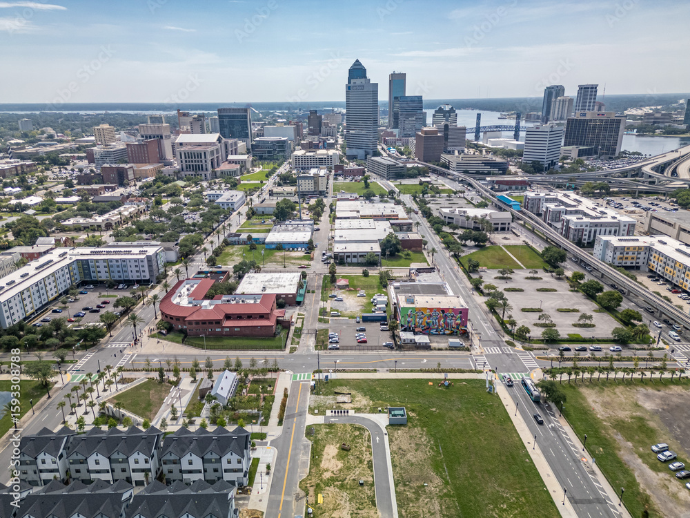 Naklejka premium lavilla neighborhood, jacksonville, florida