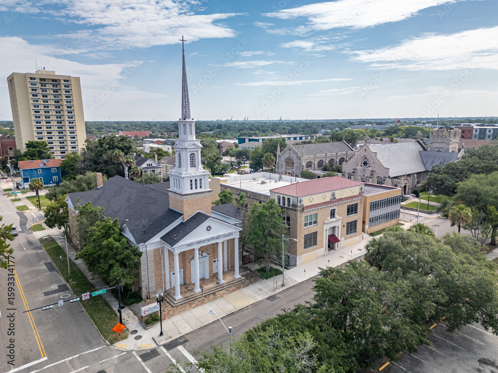 Fototapeta premium cathedral district, jacksonville, fl