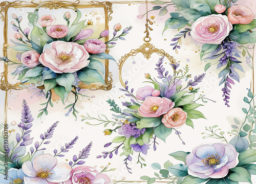 Elegant Pastel Floral   Wallpaper Design