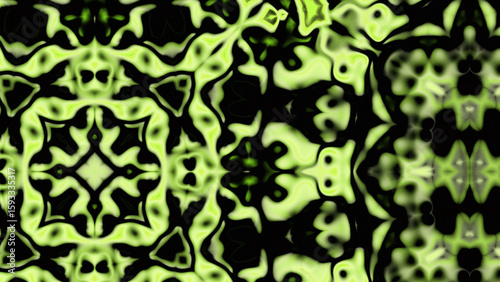 Abstract Radiant Burst with Soft Grain Texture, Symmetrical Glow Pattern in Psychedelic Style, Radiating Circular Abstract with Subtle Noise, Kaleidoscopic Starburst with Gradient Flow