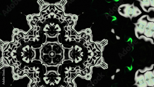 Abstract Radiant Burst with Soft Grain Texture, Symmetrical Glow Pattern in Psychedelic Style, Radiating Circular Abstract with Subtle Noise, Kaleidoscopic Starburst with Gradient Flow