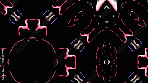 Abstract Radiant Burst with Soft Grain Texture, Symmetrical Glow Pattern in Psychedelic Style, Radiating Circular Abstract with Subtle Noise, Kaleidoscopic Starburst with Gradient Flow