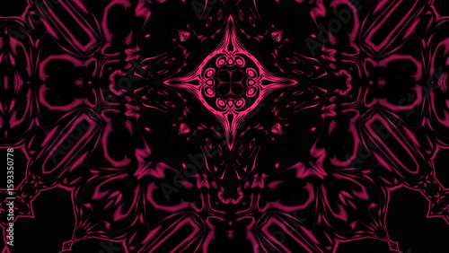 Abstract Radiant Burst with Soft Grain Texture, Symmetrical Glow Pattern in Psychedelic Style, Radiating Circular Abstract with Subtle Noise, Kaleidoscopic Starburst with Gradient Flow