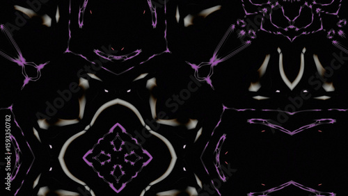 Abstract Radiant Burst with Soft Grain Texture, Symmetrical Glow Pattern in Psychedelic Style, Radiating Circular Abstract with Subtle Noise, Kaleidoscopic Starburst with Gradient Flow
