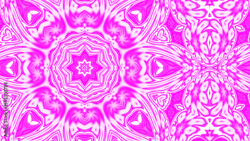 Abstract Radiant Burst with Soft Grain Texture, Symmetrical Glow Pattern in Psychedelic Style, Radiating Circular Abstract with Subtle Noise, Kaleidoscopic Starburst with Gradient Flow