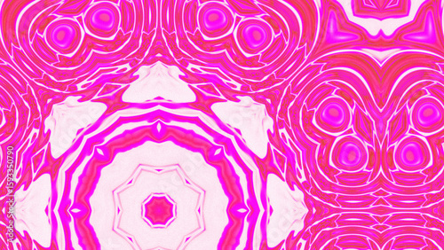 Abstract Radiant Burst with Soft Grain Texture, Symmetrical Glow Pattern in Psychedelic Style, Radiating Circular Abstract with Subtle Noise, Kaleidoscopic Starburst with Gradient Flow