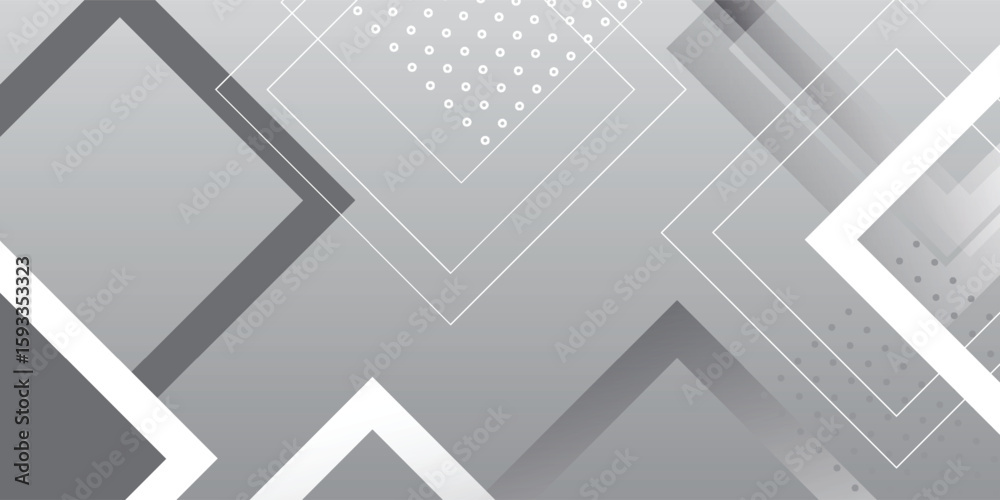 Fototapeta premium Abstract Geometric Shapes in Grayscale with Modern Design.
