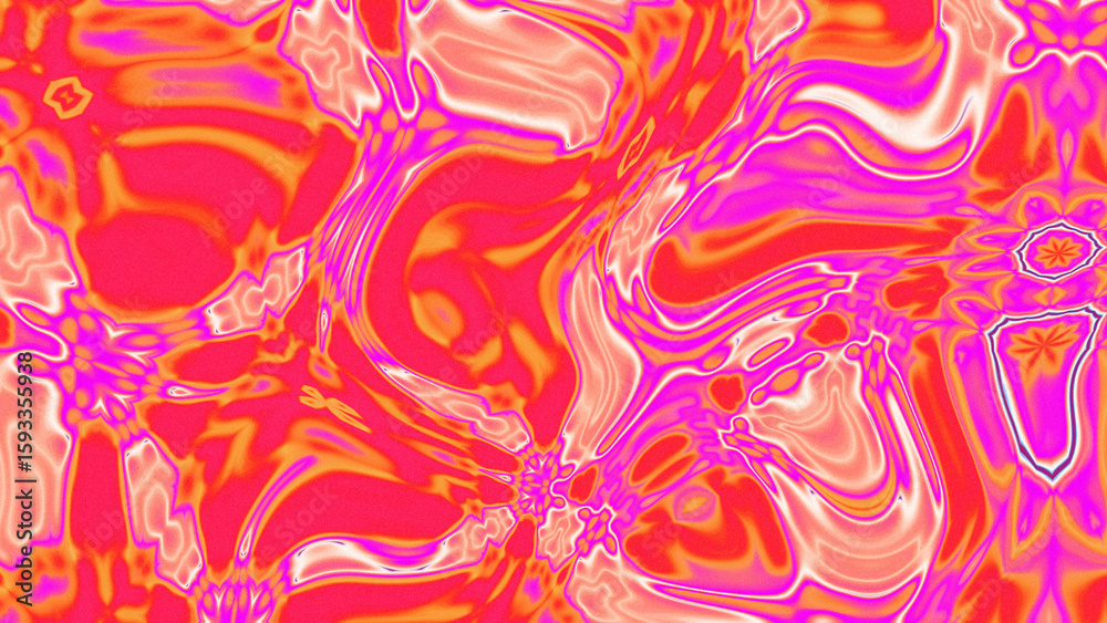 Fototapeta premium Fluid Marble Texture with Organic Flow, Abstract Liquid Pattern with Wavy Structure, Melted Surface Design with Soft Transitions, Psychedelic Swirl Texture with Marble Effect