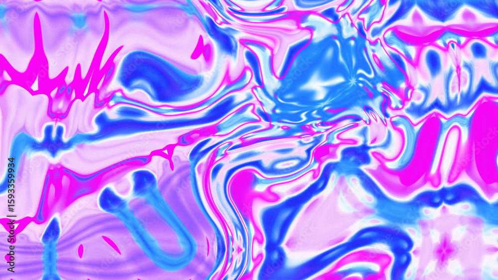 Fototapeta premium Fluid Marble Texture with Organic Flow, Abstract Liquid Pattern with Wavy Structure, Melted Surface Design with Soft Transitions, Psychedelic Swirl Texture with Marble Effect