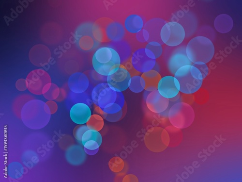 Bokeh Background with Retro Style