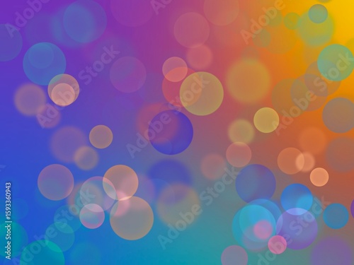 Bokeh Background with Retro Style