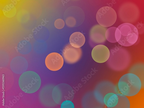 Bokeh Background with Retro Style