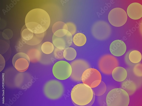 Bokeh Background with Retro Style
