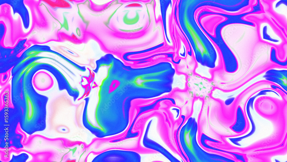 Fototapeta premium Fluid Marble Texture with Organic Flow, Abstract Liquid Pattern with Wavy Structure, Melted Surface Design with Soft Transitions, Psychedelic Swirl Texture with Marble Effect