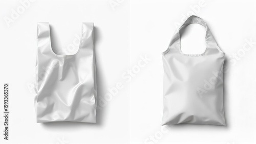 Blank reusable shopping bags