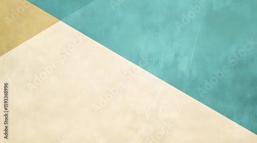Abstract Geometric Beige Teal Cream Background Texture