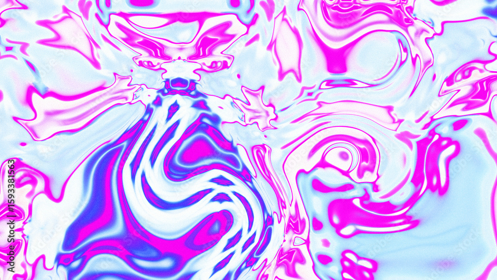 Fototapeta premium Fluid Marble Texture with Organic Flow, Abstract Liquid Pattern with Wavy Structure, Melted Surface Design with Soft Transitions, Psychedelic Swirl Texture with Marble Effect