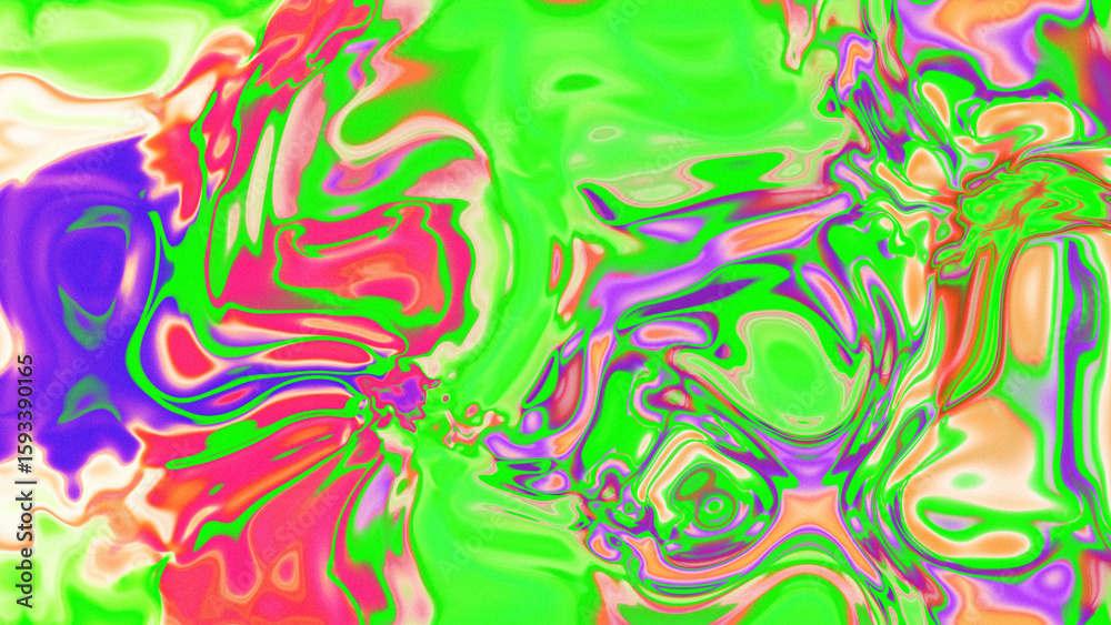 Naklejka premium Fluid Marble Texture with Organic Flow, Abstract Liquid Pattern with Wavy Structure, Melted Surface Design with Soft Transitions, Psychedelic Swirl Texture with Marble Effect