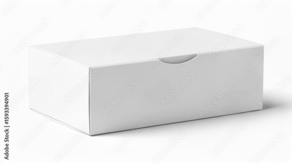 Fototapeta premium Blank white cardboard box (3)