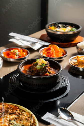 Dinner at a hot pot restaurant