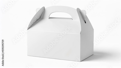 Wallpaper Mural Blank white cardboard carry box Torontodigital.ca