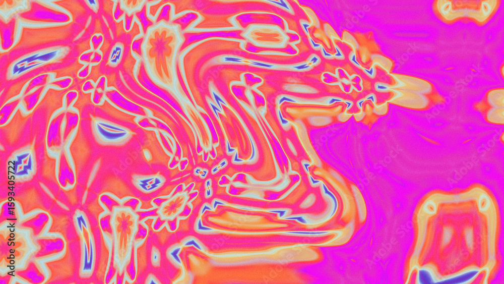 Fototapeta premium Fluid Marble Texture with Organic Flow, Abstract Liquid Pattern with Wavy Structure, Melted Surface Design with Soft Transitions, Psychedelic Swirl Texture with Marble Effect