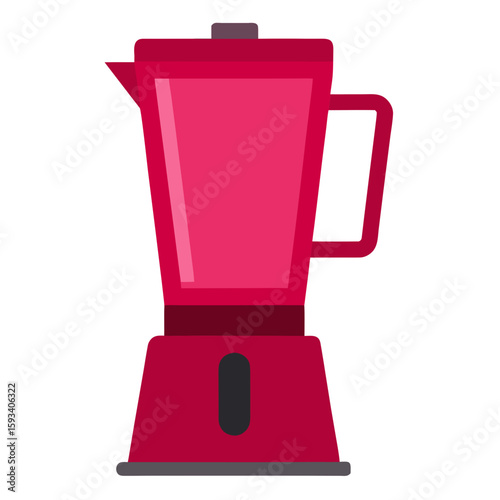 Modern pink blender kitchen appliance illustration