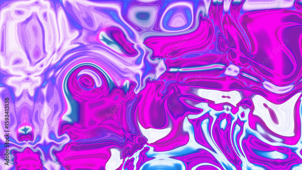 Fototapeta premium Fluid Marble Texture with Organic Flow, Abstract Liquid Pattern with Wavy Structure, Melted Surface Design with Soft Transitions, Psychedelic Swirl Texture with Marble Effect