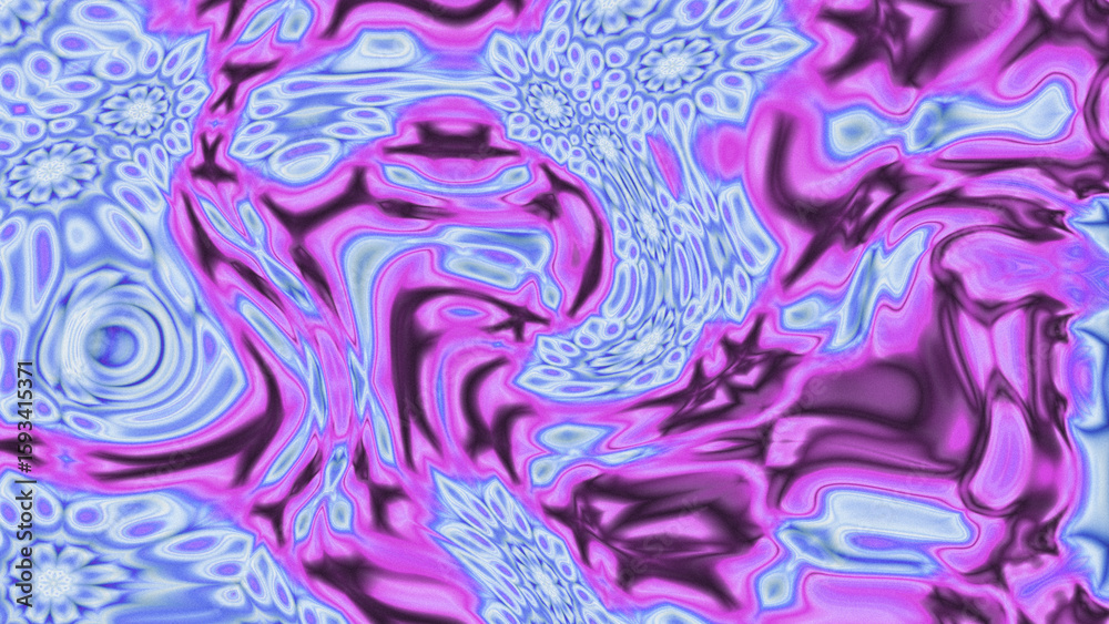 Obraz premium Fluid Marble Texture with Organic Flow, Abstract Liquid Pattern with Wavy Structure, Melted Surface Design with Soft Transitions, Psychedelic Swirl Texture with Marble Effect
