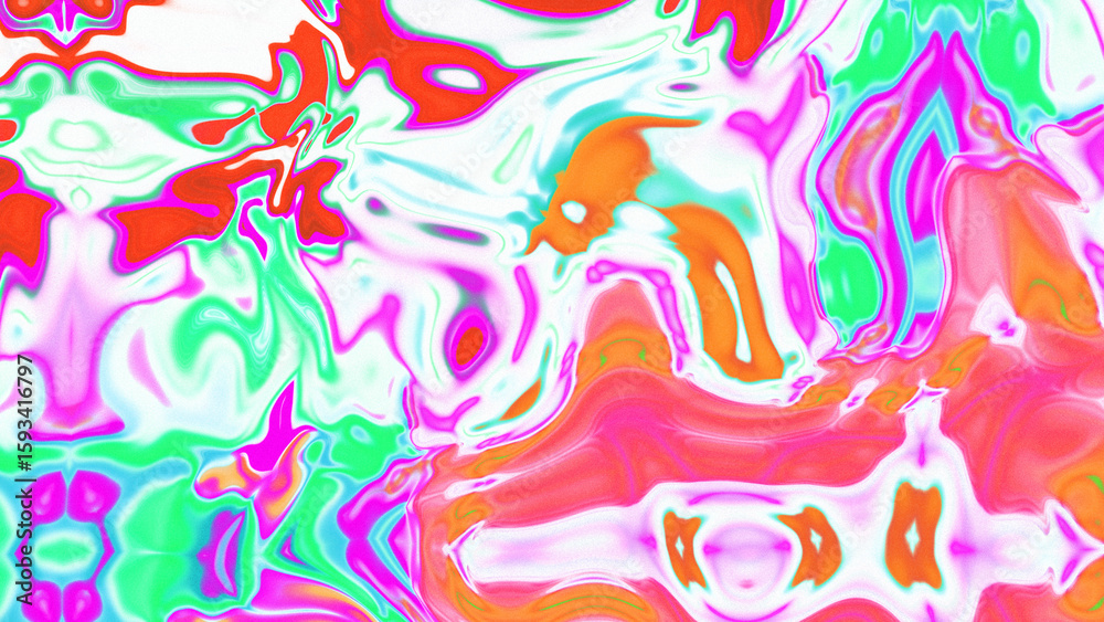 Fototapeta premium Fluid Marble Texture with Organic Flow, Abstract Liquid Pattern with Wavy Structure, Melted Surface Design with Soft Transitions, Psychedelic Swirl Texture with Marble Effect