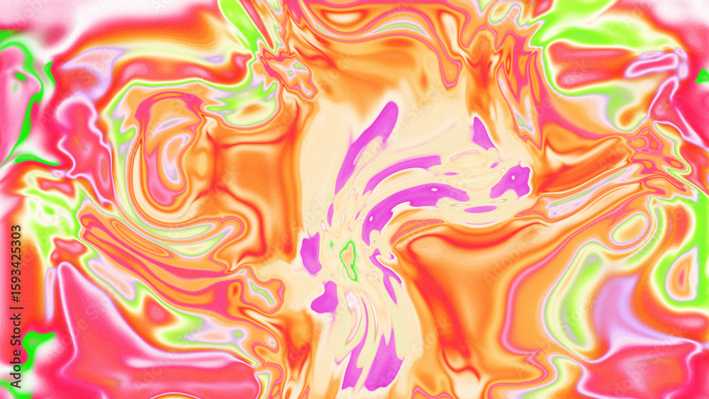 Fototapeta premium Fluid Marble Texture with Organic Flow, Abstract Liquid Pattern with Wavy Structure, Melted Surface Design with Soft Transitions, Psychedelic Swirl Texture with Marble Effect