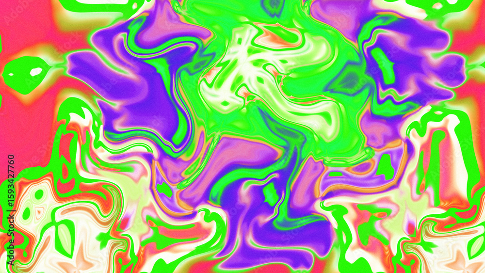 Fototapeta premium Fluid Marble Texture with Organic Flow, Abstract Liquid Pattern with Wavy Structure, Melted Surface Design with Soft Transitions, Psychedelic Swirl Texture with Marble Effect