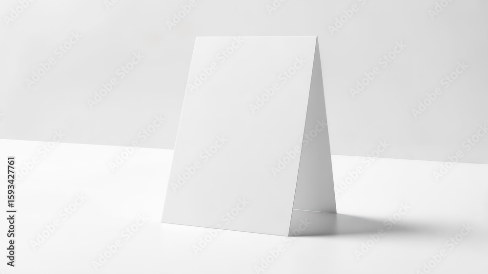 Fototapeta premium Blank white table tent