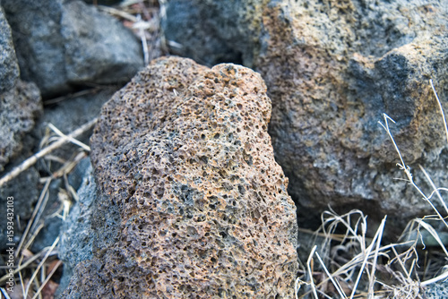 Bild auf Leinwand 溶岩の岩石