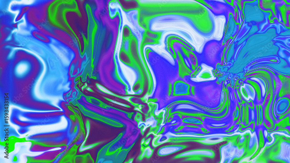 Fototapeta premium Fluid Marble Texture with Organic Flow, Abstract Liquid Pattern with Wavy Structure, Melted Surface Design with Soft Transitions, Psychedelic Swirl Texture with Marble Effect