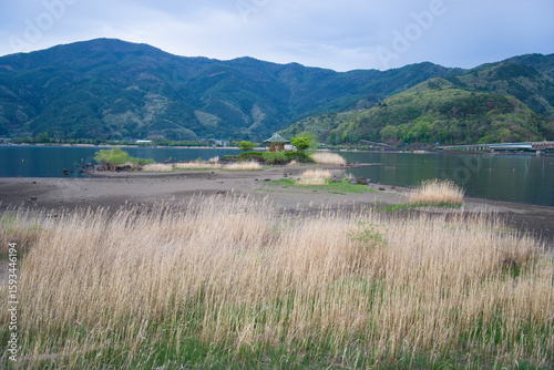 河口湖の六角堂