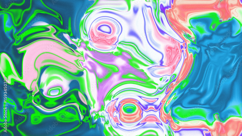 Obraz premium Fluid Marble Texture with Organic Flow, Abstract Liquid Pattern with Wavy Structure, Melted Surface Design with Soft Transitions, Psychedelic Swirl Texture with Marble Effect