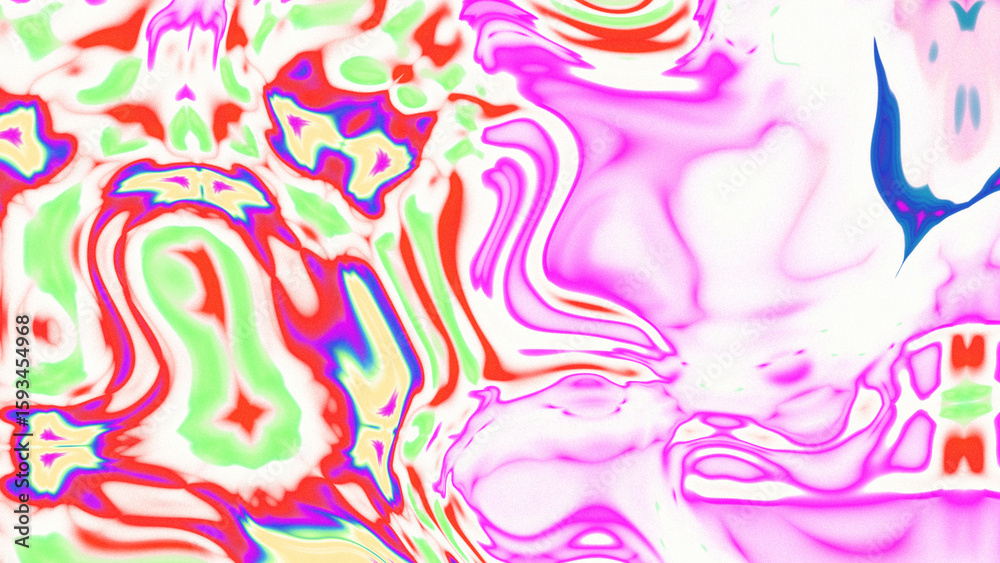 Fototapeta premium Fluid Marble Texture with Organic Flow, Abstract Liquid Pattern with Wavy Structure, Melted Surface Design with Soft Transitions, Psychedelic Swirl Texture with Marble Effect