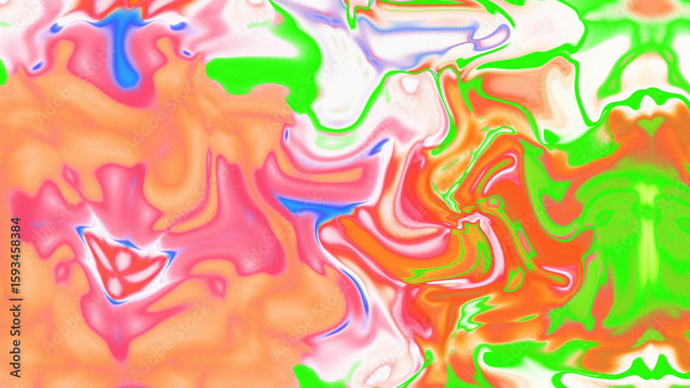 Fototapeta premium Fluid Marble Texture with Organic Flow, Abstract Liquid Pattern with Wavy Structure, Melted Surface Design with Soft Transitions, Psychedelic Swirl Texture with Marble Effect