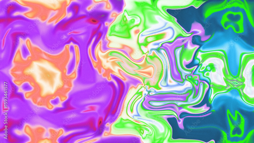 Fototapeta premium Fluid Marble Texture with Organic Flow, Abstract Liquid Pattern with Wavy Structure, Melted Surface Design with Soft Transitions, Psychedelic Swirl Texture with Marble Effect
